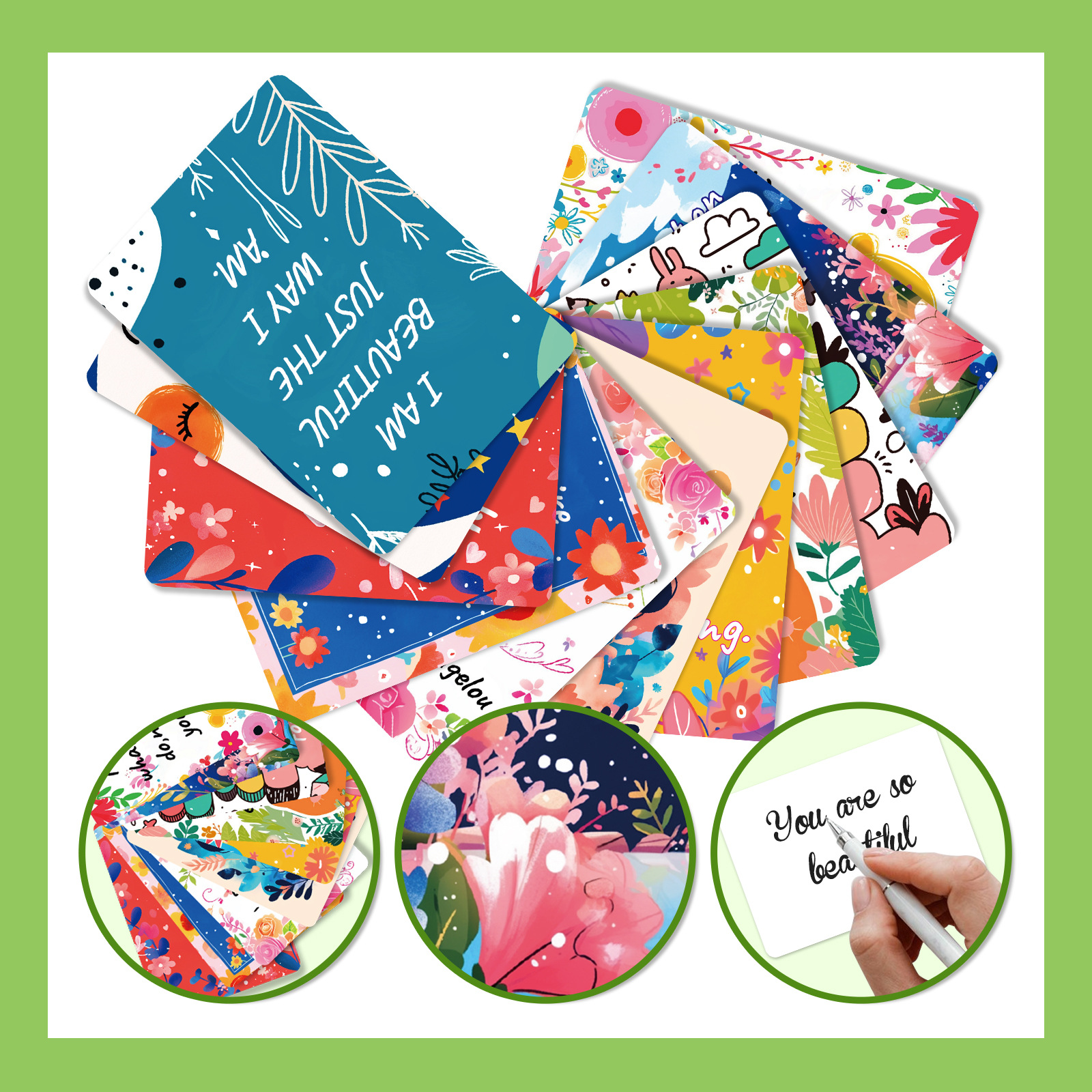 50 English Motivational Cards, Exam Encouragement Stickers, Postcards, And Classroom Atmosphere Decoration Cards_voghion.com