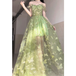 Evening Dress for Women 2025 New Art Exam Host Butterfly Forest Banquet Elegant High-End Lolita Dress
