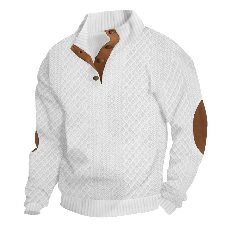 ​​Men's Casual Hoodie With Anime Embroidery - Stylish Streetwear Pullover, Soft & Comfortable Long Sleeve Sweatshirt​​_viptrois.com