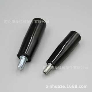 鑫华泽工厂定制黑色胶木转动手柄  六角紧定一体式机械旋转握把