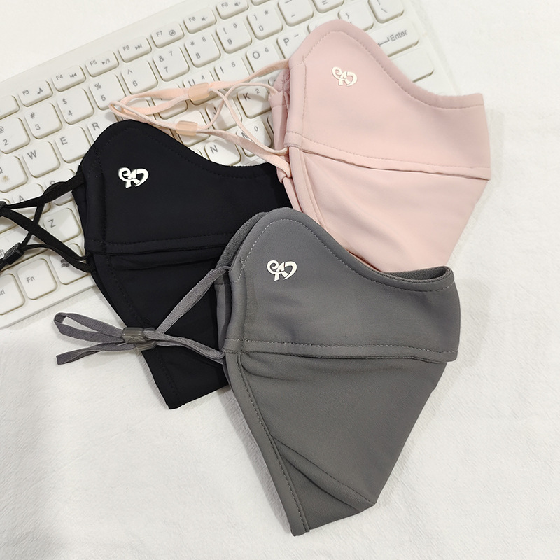 Otoño e Invierno forrado de lana gruesa máscara cálida protección ocular de alta esquina ciclismo protección solar a prueba de polvo máscara de adelgazamiento máscara de hombres y mujeres máscara