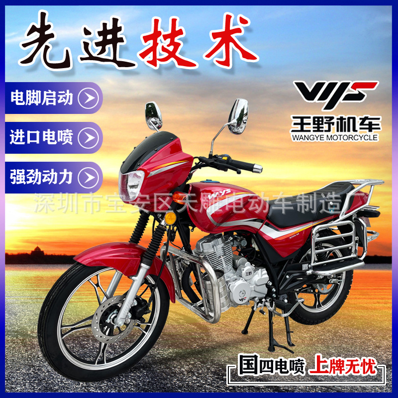全新钻豹款125CC150CC国四电喷男装摩托车燃油可上牌跨骑车可上牌
