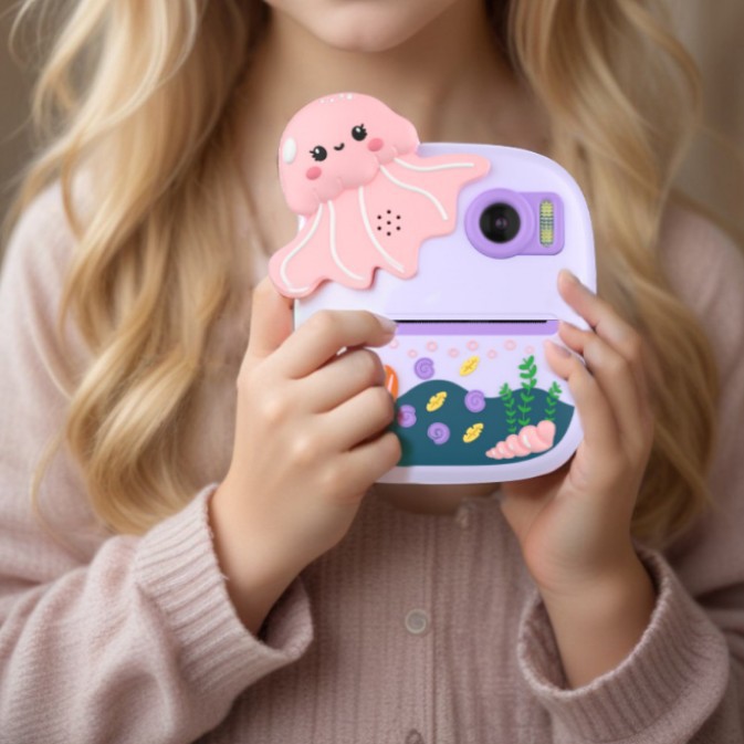 Nuevo transfronterizo P8 fotógrafo infantil cámara digital de dibujos animados mini HD cámara de impresión de doble foto
