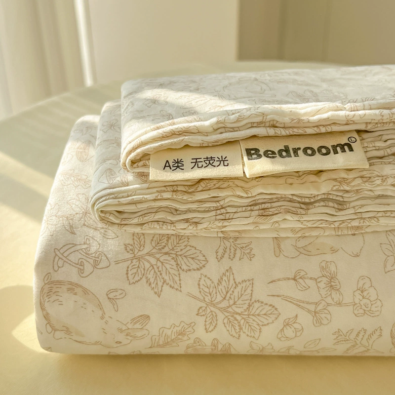 3-Piece Cotton Bedding Set, Mother & Baby / Elementary Students — Pillowcase + Sheet, Multiple Patterns