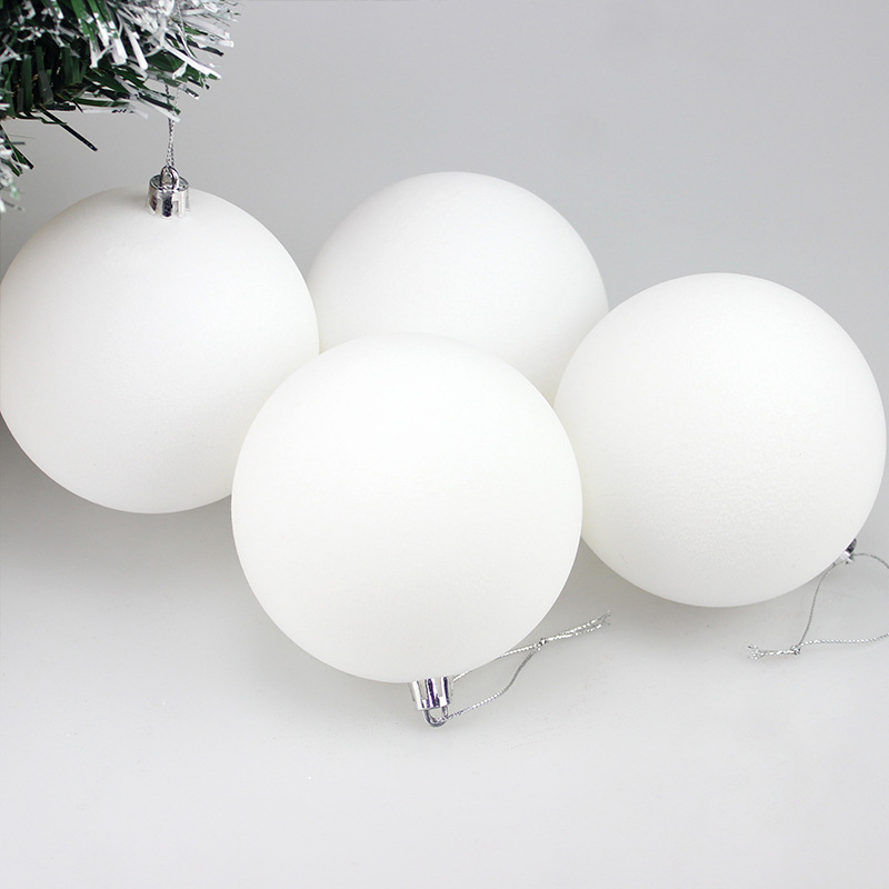 Bolas de Navidad 10CM / 16pcs Bolas de Navidad flotadas Bolas de plástico Colgante de Navidad atmósfera de vacaciones