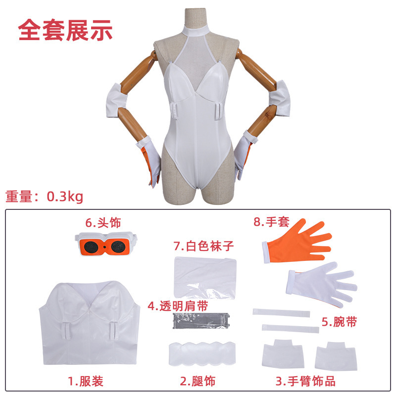 吊带袜天使cos服  二次元动漫黑皮极客妹枪械匠cosplay万圣节服装|undefined
