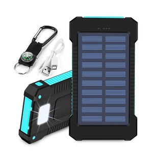 1688 cross-border solar mobile power 20000 mobile phone super capacity outdoor compass charging treasure customization