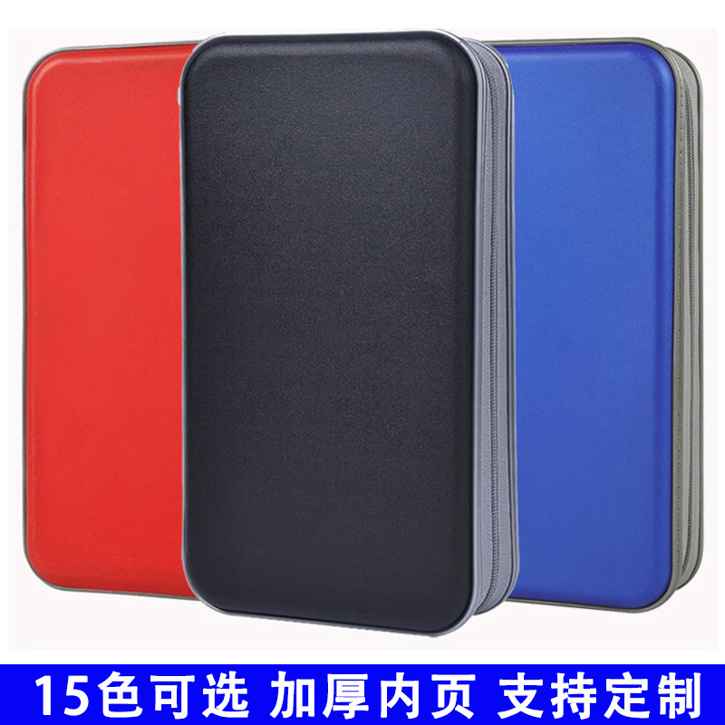In-Stock Cd Case 80 Pieces Thickened Inner Pages Plastic Cd Storage Box Car Disc Bag Square Waterproof Dvd Bag Manufacturer