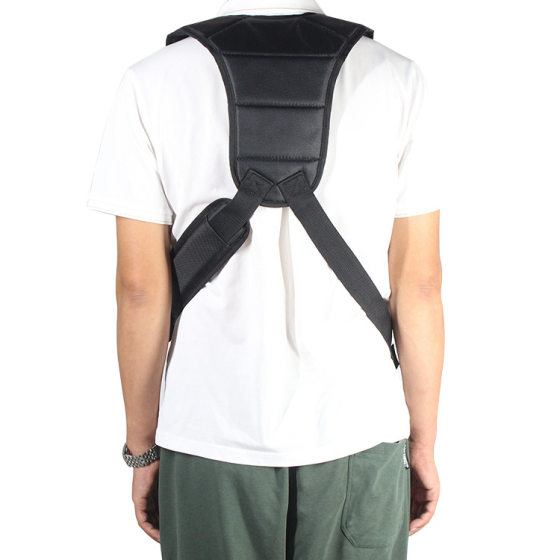 Brush cutter herringbone double shoulder strap side-hanging backpack strap lawn mower double-breasted strap