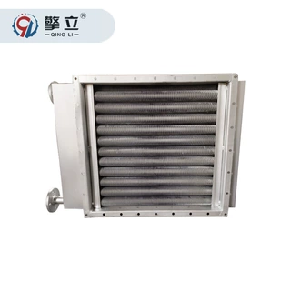 厂家定制印刷涂布空气干燥散热器封头翅片管空气散热器蒸汽散热器