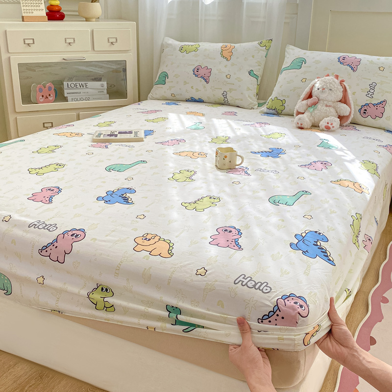 Madre y bebé dormir desnudo clase A cama de una sola pieza cama de algodón puro cubierta de cama de algodón lavado con agua cama de algodón cama de tres piezas