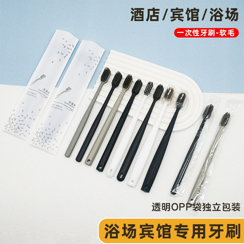 Одноразовая зубная щетка в отеле Оптовая продажа гостиничного банного центра Tangquan Одноразовая зубная щетка