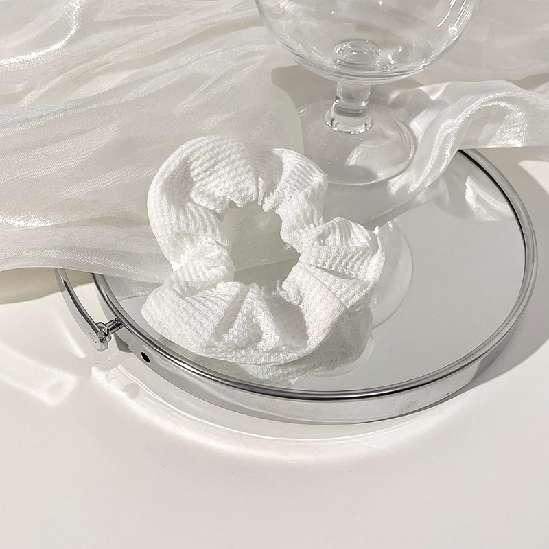 Anillo para el cabello del intestino grueso Mori Cuerda para el cabello de la cola de caballo femenina Albóndigas de sentido avanzado Cuerda para la cabeza Apuntar la cabeza Flor para el cabello Almohos elásticos Almohos para el cabello