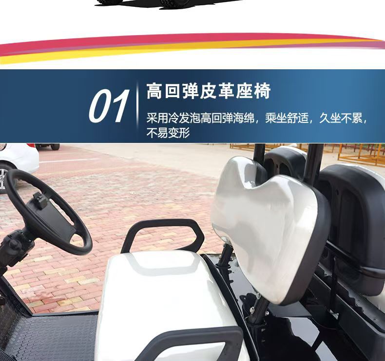 New Model Golf Cart Electric Four-Wheeler 2-8 Seat Sightseeing Car for Tourist Areas and Parks
