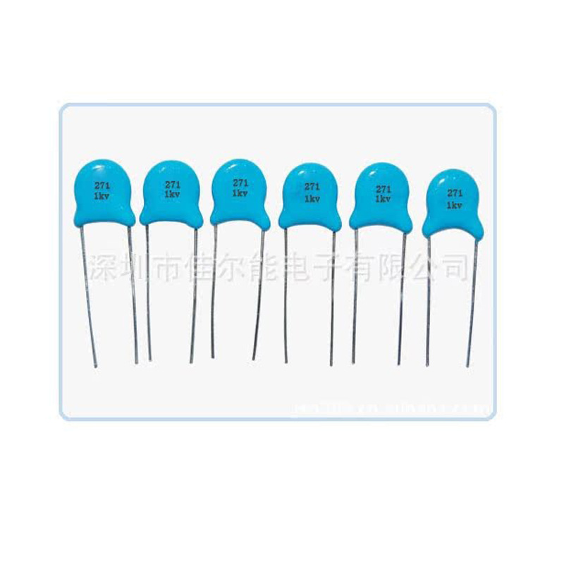 电容器 瓷片电容器271/1kv  陶瓷电容器