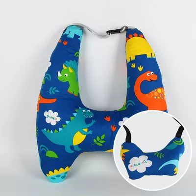Headrest | support pillow, cross-border - blue-dinosaur-neck-pillow-set-upgraded-to-2nd-generationu-shaped-support-independent-inner-liner