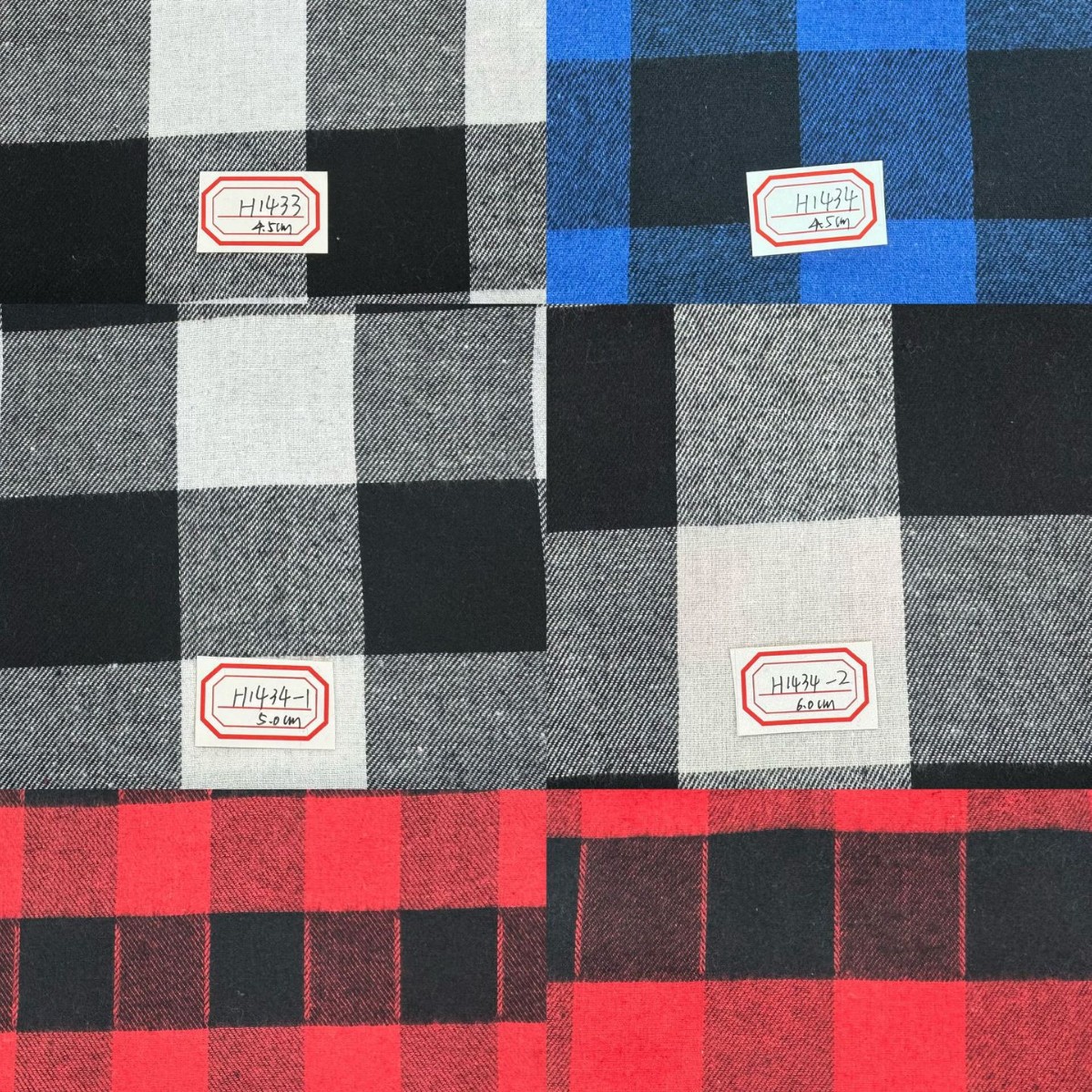 专业朝阳格工厂大小间距都有色织涤棉服装设计师电商面料直销现货