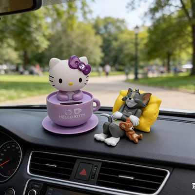 Car ornaments — Set - purple-hello-kitty-tom