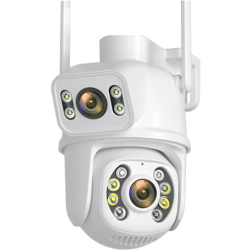 icsee gun-ball linkage dual lens 6MP dual picture pan-tilt HD camera wireless Xiongmai surveillance camera 