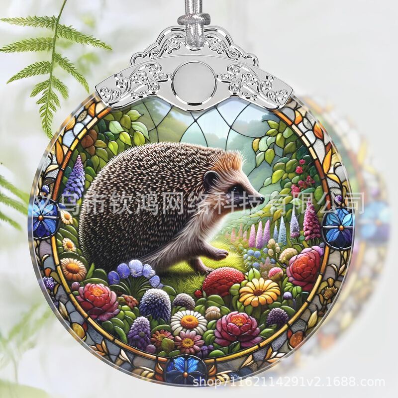 跨境现货玻璃马头 小象 龙圣诞树挂件圣诞节装饰创意节日礼品挂饰|undefined