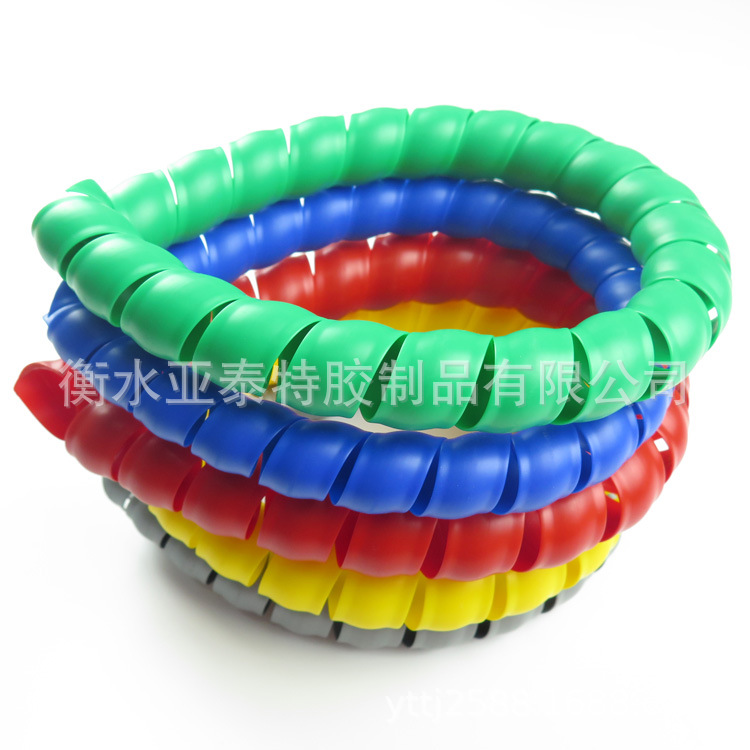 PP材质电线电缆保护套充电桩液压胶管耐磨橡胶管螺旋保护套