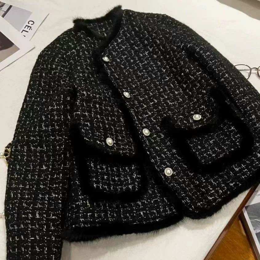 Стильная куртка, стиль Chanel, 2025 год, приталенная