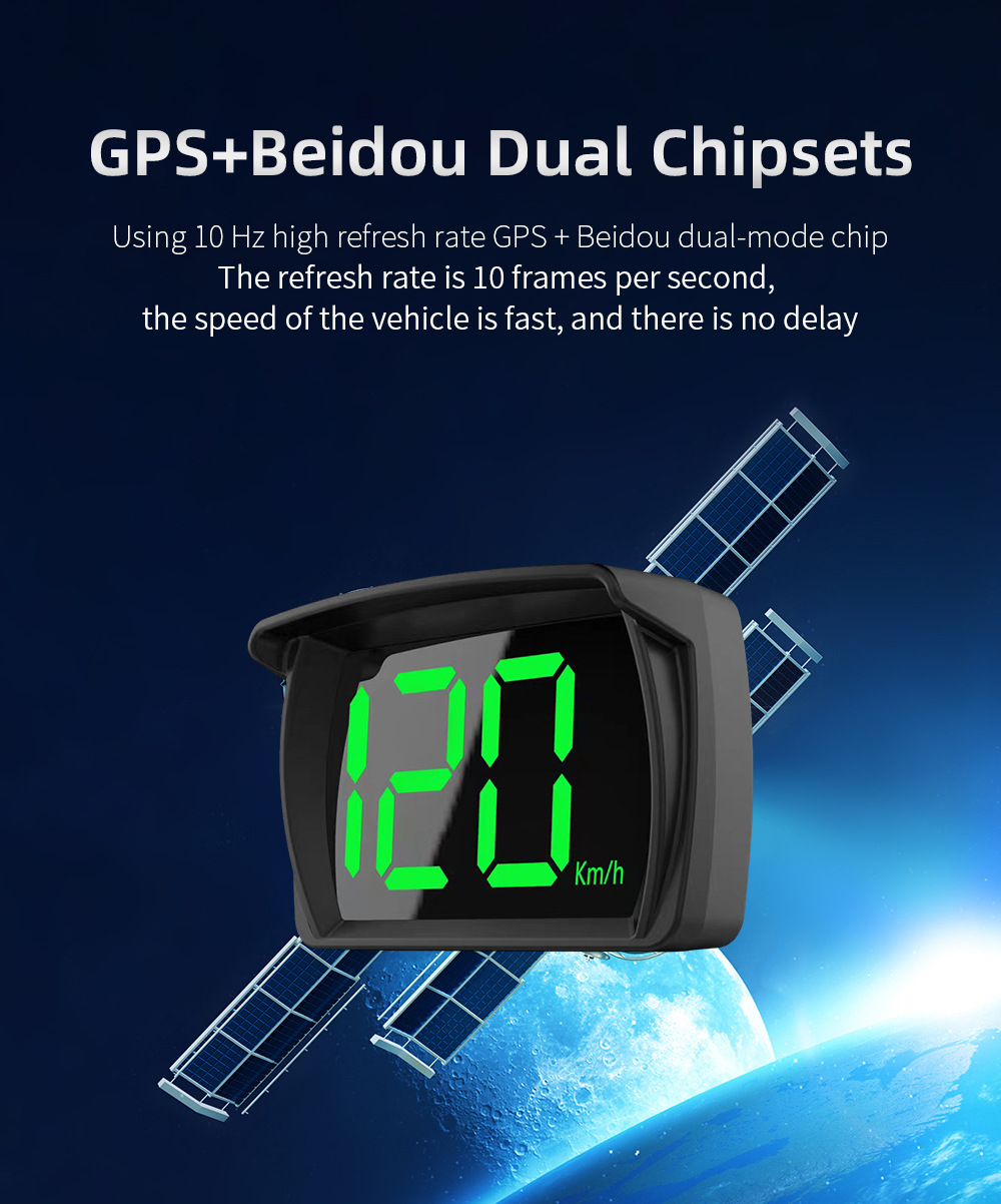 Y03 source factory HUD head-up display, GPS speed display, KM/MPH, specifically designed for cross-border use