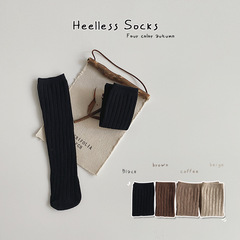 Children's Socks Baby Spring and Autumn Rootless Socks Girls Solid Color Cute Stockings 2023 New Children's Cotton Socks