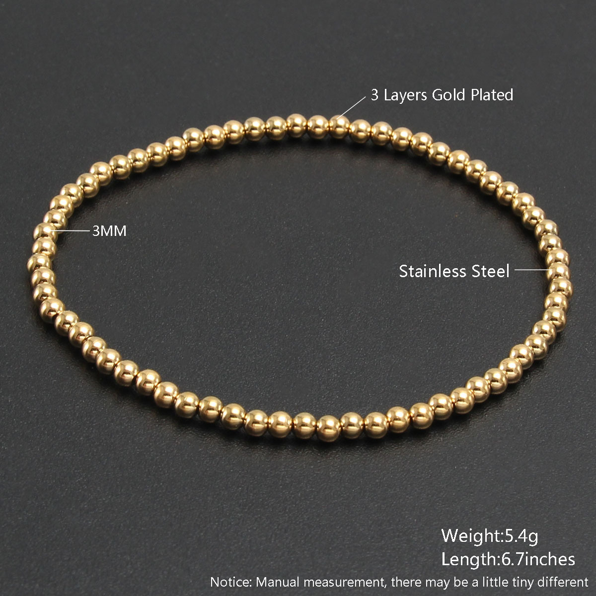 Unisex Gender Simple Style Geometric 304 Stainless Steel Bracelets In Bulk