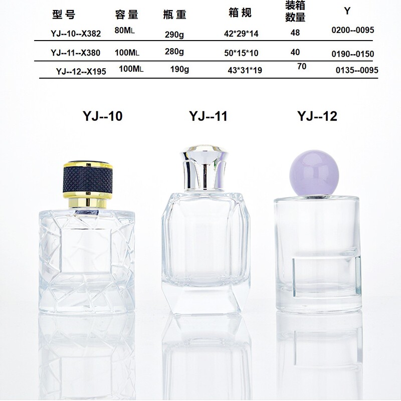 现货玻璃香水瓶80ml100m130mll时尚高容量15卡口香水分装瓶时尚圆|undefined