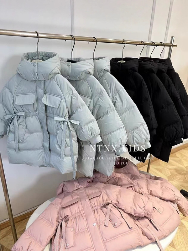 女童冬装羽绒棉服洋气小女孩中长款棉衣外套冬季儿童加厚棉袄韩国|undefined