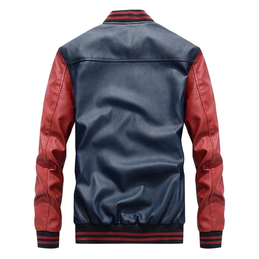Корейская и японская мужская кожаная бейсбольная форма WISH Amazon AliExpress PU повседневная куртка 7701 Light Board