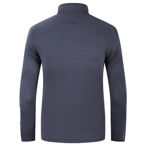 Men's Spring and Autumn New Arrival Hooded Crew Neck Trendy Men Simple Quick Dry Elastic Breathable Casual Sports T-shirt Long Sleeve Sports