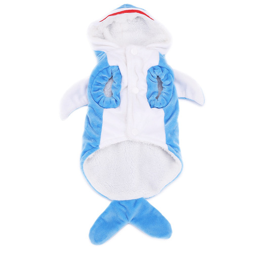 Foreign trade pet clothes, three-dimensional shark dog clothes, Halloween puppy autumn and winter pet clothes wholesale