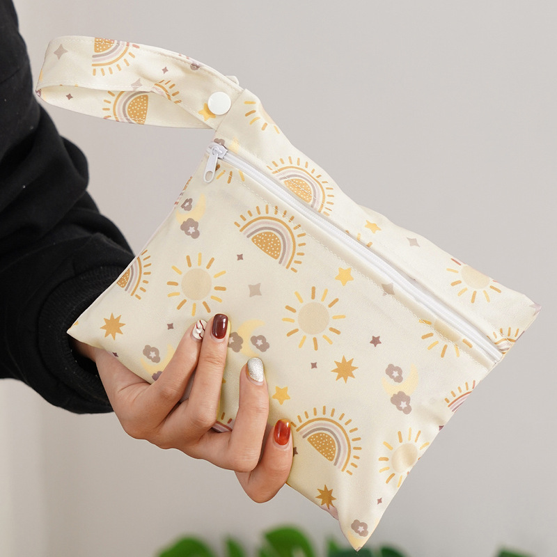 Mini single zipper diaper bag travel wash storage bag portable outdoor waterproof diaper bag Mini single zipper diaper bag travel wash storage bag portable outdoor waterproof diaper bag