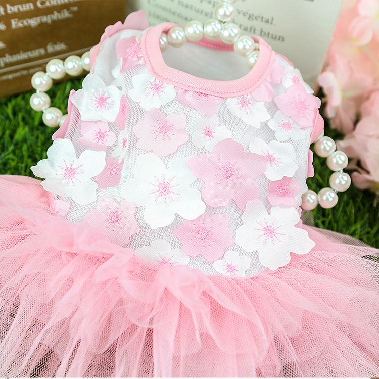 Princess Cotton Flower Pet Clothing display picture 9