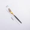 L Black Gold Portuguese Western Restaurant and fork spoon Retro tavern tableware Nordic wind tableware stainless steel spoon fork chopsticks