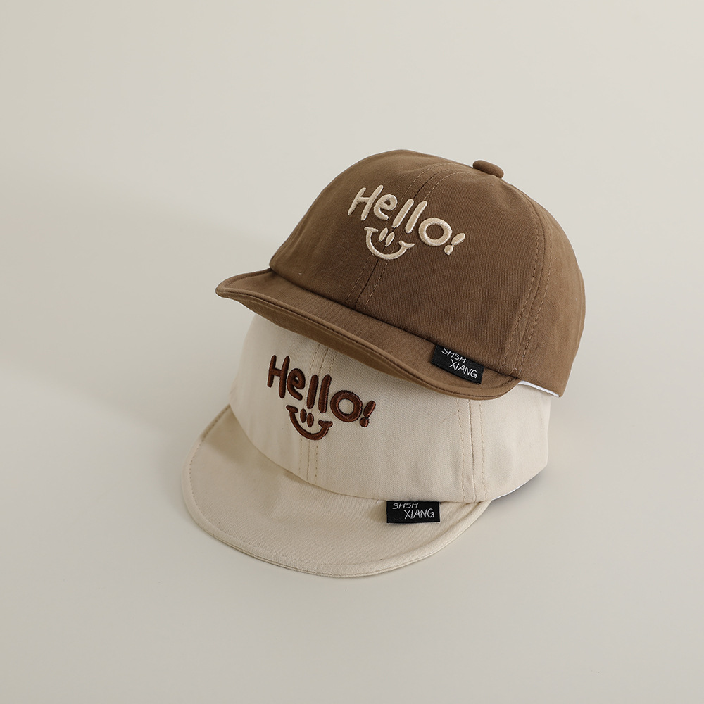 Hello Sen Sombrero de bebé primavera y otoño blando gorra de lengua gorra para bebés delgada sombrero de sombrero de béisbol