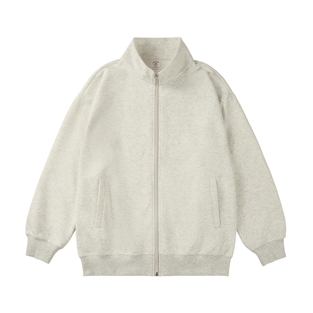 300g Cardigan suéter marca de moda personalizada ropa de hombre hoodie chaqueta americana logotipo impreso chaqueta de hombre ropa de grupo de otoño image 8
