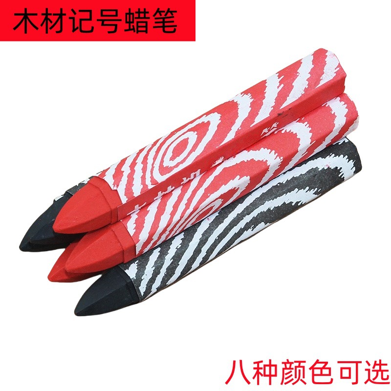 轮胎木材记号蜡笔石材工业防水粗大号木工白色红色黑色腊笔50支装