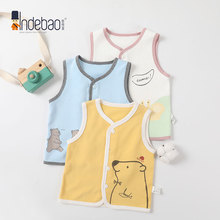 婴儿马甲春秋a类背心外穿新生宝宝衣服冬季纯棉双面马夹初生坎肩