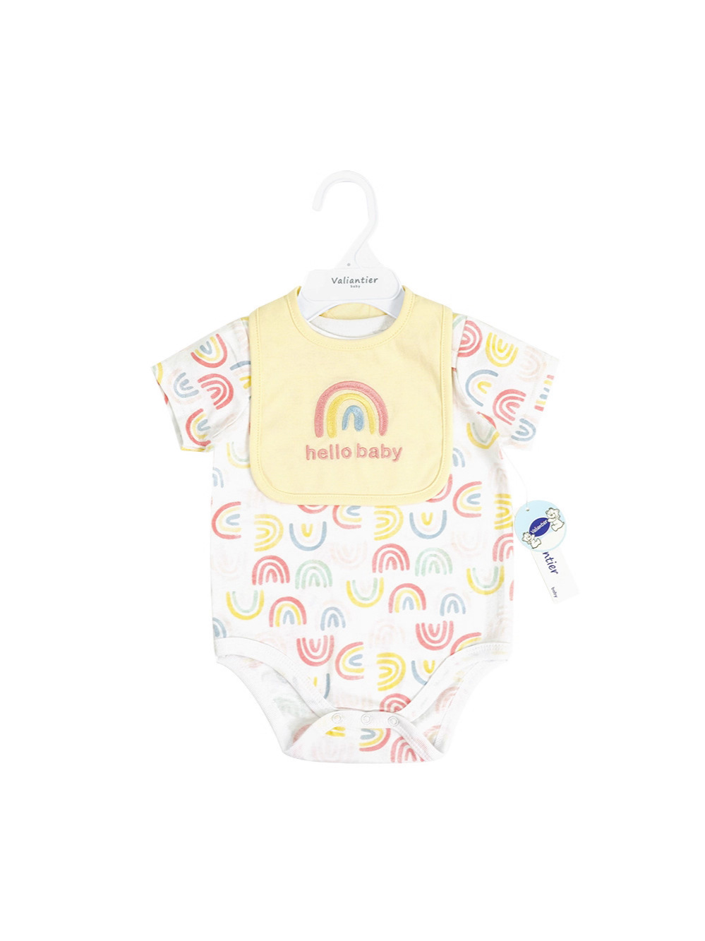 Verano recién nacido con toallas de saliva set dibujos animados lindos bebés ropa de mangas cortas bebés abrigo image 5