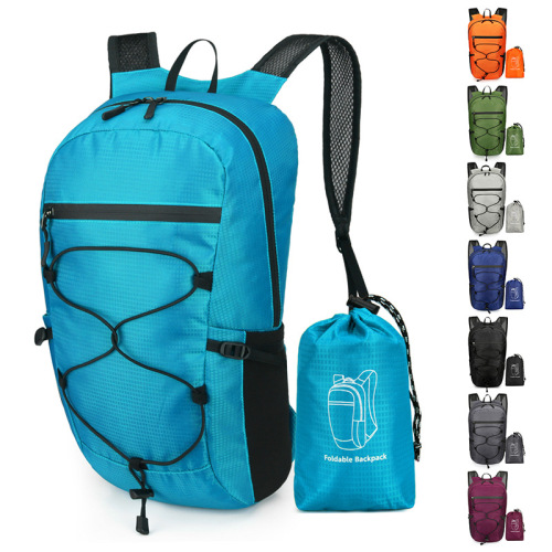 Cross-border Outdoor Folding Backpack, Waterproof Mountaineering Bag, Large-Capacity Travel Backpack with Foldable Design