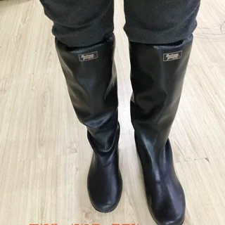 时尚外贸农田雨靴 高筒雨靴平底折叠插秧鞋 轻便橡胶园艺水鞋