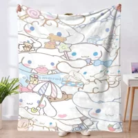 Фланцевое одеяло Hello Kitty детские одеяла для домашнего офиса одеяло для завтрака осеннее и зимнее фланелевое одеяло