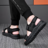 Summer fashionable trend sandals, universal breathable beach footwear for leisure with velcro