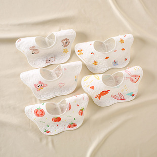 Children's cotton eating bib, breathable waterproof umbilical bandage for belly button 3