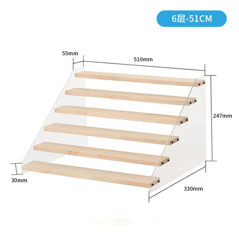Стеллаж для выставки товаров, настольная фигурка, трапециевидная ступенчатая акриловая стойка для хранения ювелирных изделий, производитель, оптовая продажа AliExpress