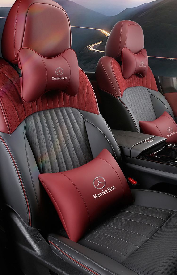 Suitable for Mercedes-Benz Headrest Glc260Lc Class C200E300Lsab1845 Car Neck Pillow Car High-End Backrest
