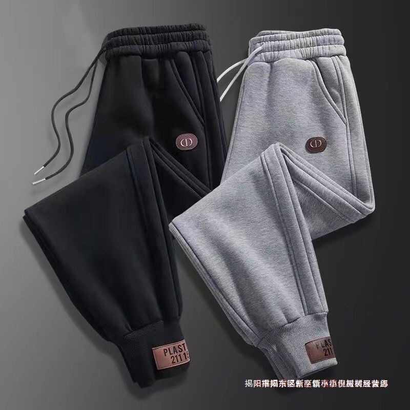 Cheap Velvet Pants for Work, Men's Wear-Resistant Construction Site Work Clothes, Casual Sports Pants